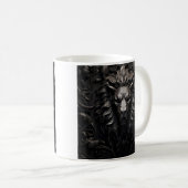 Laser gravé lion tasse de café (Devant droit)