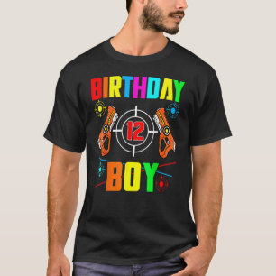 Laser label 12e verjaardag Jongen Indoor Lasertag  T-shirt