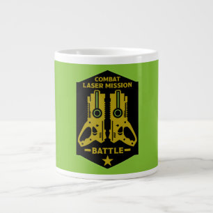 Laser Label bestrijdt Mission Kinder T-Shirt Extra Grote Beker