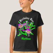 Laser label Birthday Boy shirt (Voorkant)
