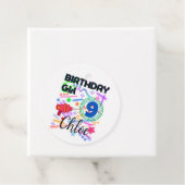 Laser Label Birthday Girl Party Colorful (In situ)