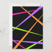 Laser Label Birthday Party Invitation Kaart (Achterkant)