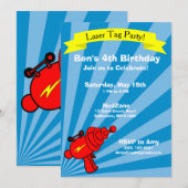 Laser Label Birthday Party Invitation Kaart (Voorkant / Achterkant)
