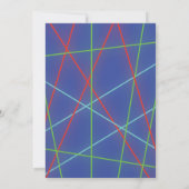 Laser Label Birthday Party Invitation Kaart (Achterkant)