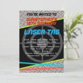 Laser Label boys Birthday Kaart (Staand voorkant)