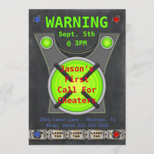 Laser Label Cheaters Birthday Kaart