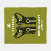 Laser Label Combat Mission Kinder Fleece Deken (Voorkant (Horizontaal))