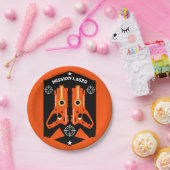 Laser Label Combat Mission Kinder Papieren Bordje (Feest)