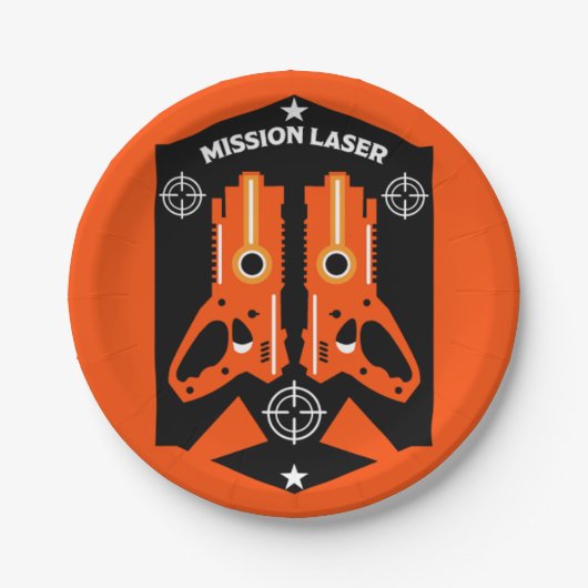 Laser Label Combat Mission Kinder Papieren Bordje (Voorkant)