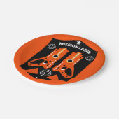 Laser Label Combat Mission Kinder Papieren Bordje (Gekanteld)