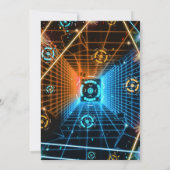 Laser Label Game Verjaardagsfeest Kaart (Achterkant)