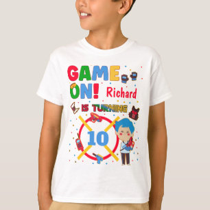 Laser Label op 'Birthday Boy Party' T-shirt