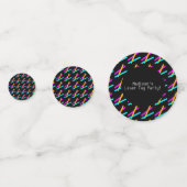 Laser Label Party Table Confetti Neon Birthday Dec (Voorkanten)