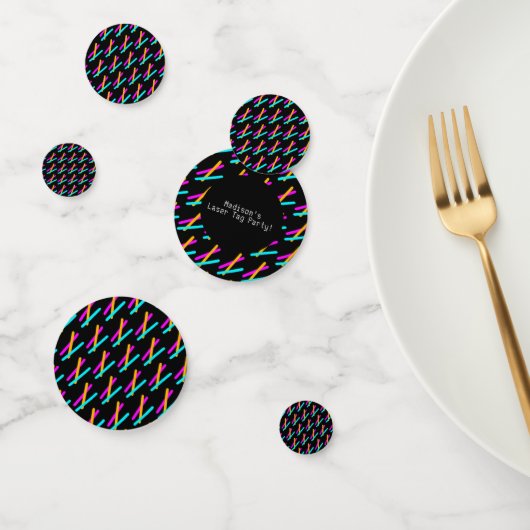 Laser Label Party Table Confetti Neon Birthday Dec (Groep)