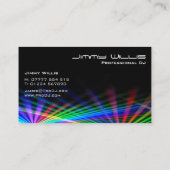 Laser Light Club cool - DJ Carte de visite (Dos)