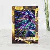 Laser Lights carte d'anniversaire (Devant)