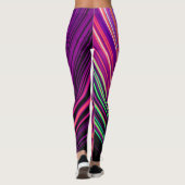 Laser Lights Leggings rose et violet (Dos)