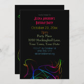 Laser Neon Lights Kaart (Voorkant / Achterkant)