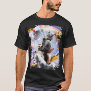 Laser Ogen Ruimte Guinee Varken Kat Luiaard Eenhoo T-shirt