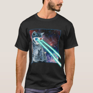Laser Ogen Ruimte Kat T-shirt