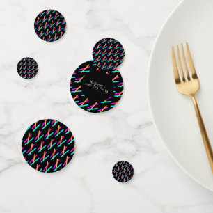 Laser Tag Feest Tafel Confetti Neon Verjaardagsdec