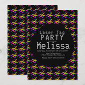 Laser Tag Neon Glow In Donker Confetti Unisex Kaart (Voorkant / Achterkant)