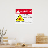 LASER-waarschuwing Poster (Keuken)