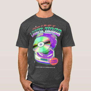 LaserDisc Movie Night Video 80s 90s Tech M T-shirt