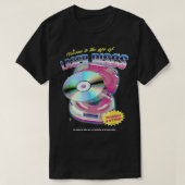 LaserDisc Movie Night Video  80s 90s Tech M T-shirt (Design voorkant)