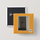LaserKat Vierkante Button 5,1 Cm (Voorkant /achterkant)