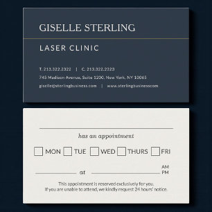 Laserkliniek Afspraakherinnering Visitekaartje
