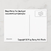 Laseroge Zombies met kettingzagen Briefkaart (Achterkant)