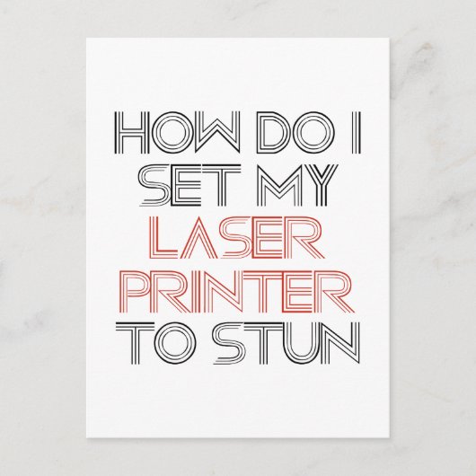 Laserprinter Briefkaart (Voorkant)