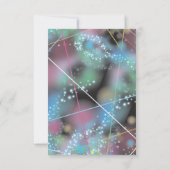 LASERS GLOW Bat Mitzvah Party Reception Card Kaart (Achterkant)