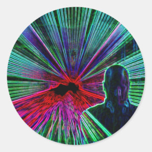 Lasers sur autocollants DJ