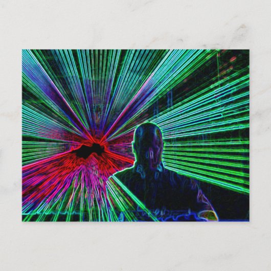 Lasers sur carte postale DJ (Devant)