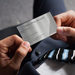 Lasersnijder- en toeleveringsbedrijf visitekaartje