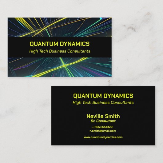 Laserverlichting High Tech IT-technologie Visitekaartje (Voorkant / Achterkant)