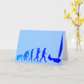 Laserzeilende zeilers Blue Sail geschenken en t -  Kaart (Gele Bloem)