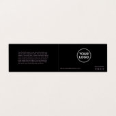 Lash Aftercare Instructions & Appointment Reminder Visitekaartjes (Buitenkant ongevouwen)