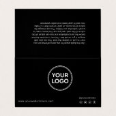 Lash Aftercare Instructions & Appointment Reminder Visitekaartjes (Buitenkant ongevouwen)