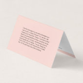 Lash Aftercare Instructions & Appointment Reminder Visitekaartjes (Achterkant)