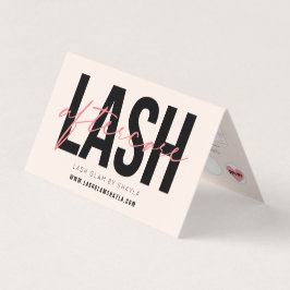 Lash Aftercare Instructions & Loyalty Discount Visitekaartjes