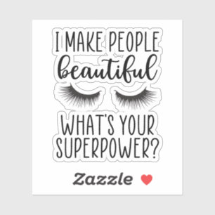 Lash artiest, Lash Tech, Estheticus, Make-up artie Sticker