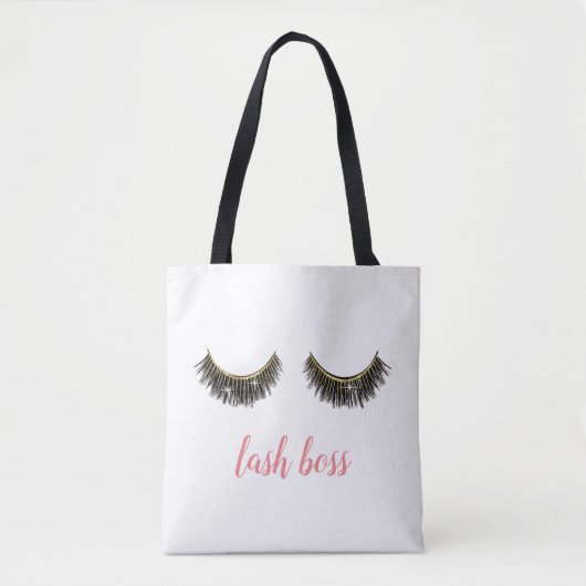 Lash Boss Eyelash Extensions Makeup Artist Tote Bag (Voorkant)