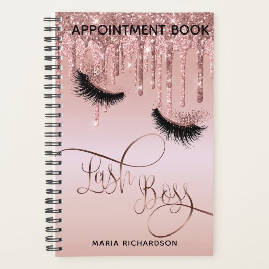 Lash Boss Make-up Wenkbrauw Ogen Afspraakboek Planner (Voorkant)
