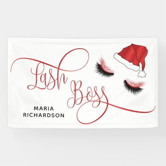 Lash Boss Santa Lashes Spandoek (Horizontaal)