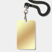 lash & brow artiest qr code gold drifbedrijf badge (Achterkant met lanyard)