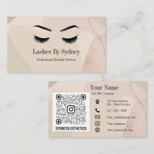 Lash / Brow tech Carte de visite