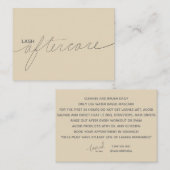 Lash carte de soins (Devant / Derrière)